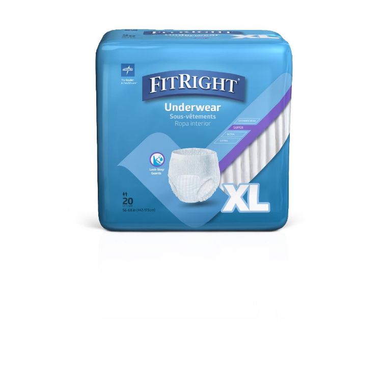 Medline FitRight Super Protective Underwear XL