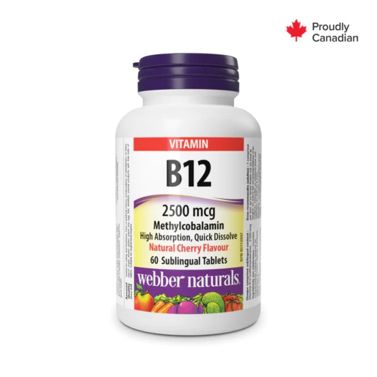 Vitamin B12 Tablets 2500Mcg Cherry  Webber