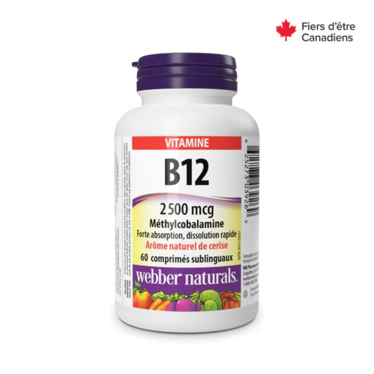 Vitamin B12 Tablets 2500Mcg Cherry  Webber