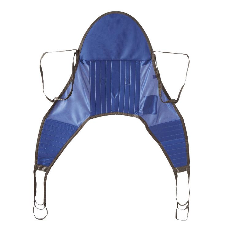 Medline Hoyer Style Padded U-Shaped Patient Sling with Head Support I 700 lb Capacity