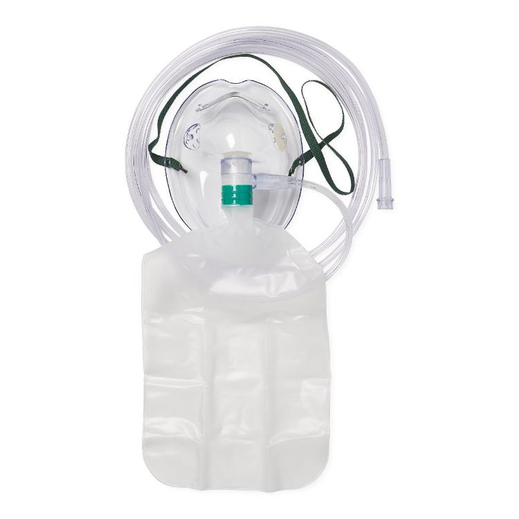 Medline Oxygen Mask With Standard Connector Partial Non