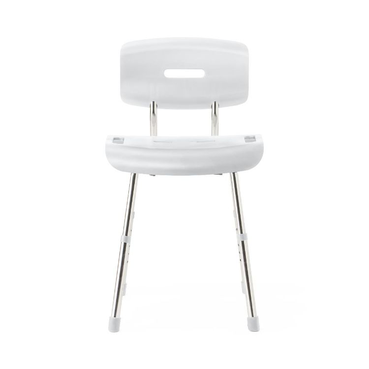 Medline Shower Chair with Backrest White