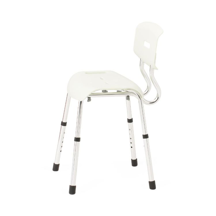 Medline Shower Chair with Backrest White