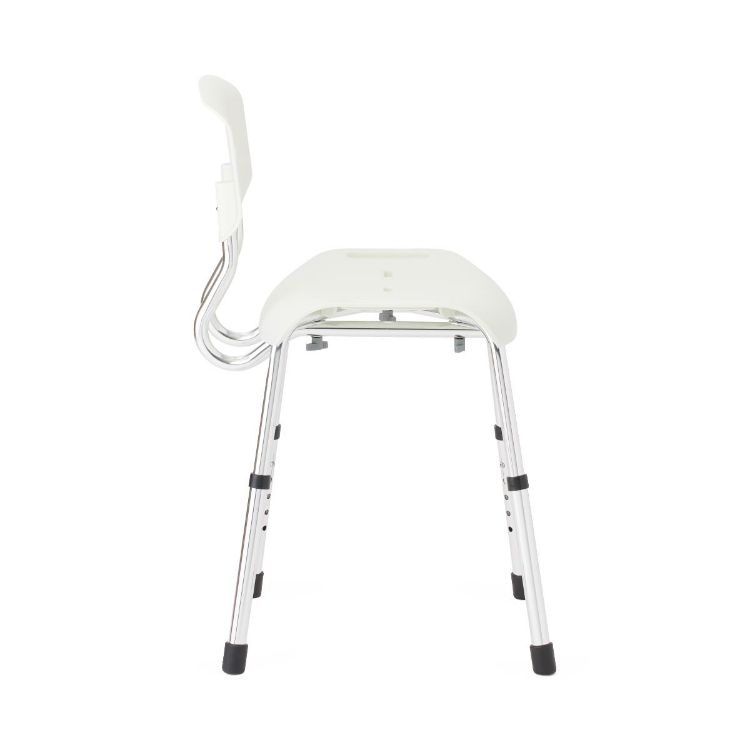 Medline Shower Chair with Backrest White