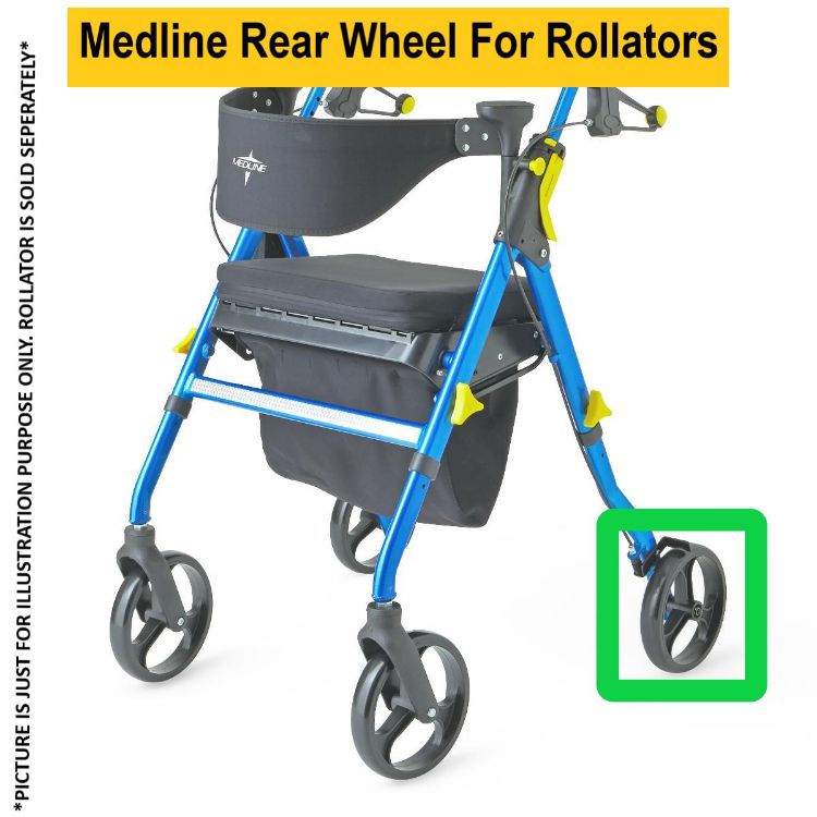 Medline Rear Wheel For Simplicity 2 And Empower Rollators