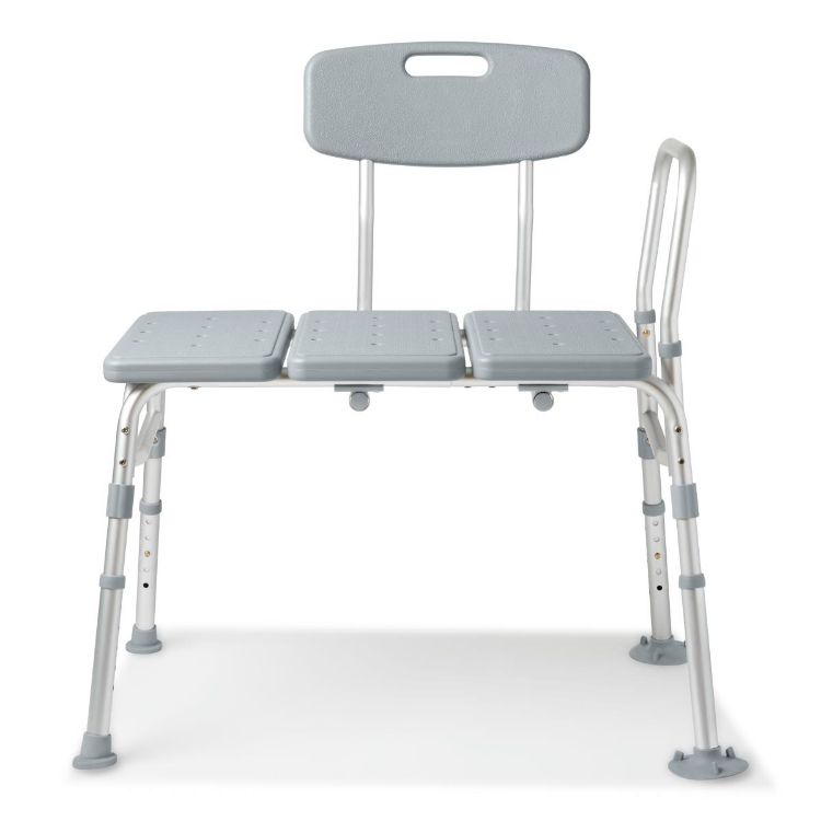 Medline Transfer Bench With Back, Retail