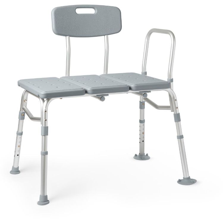 Medline Transfer Bench With Back, Retail