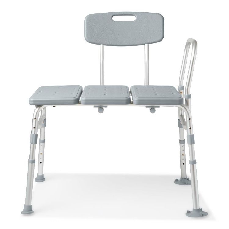 Medline Knockdown Transfer Bench With Back