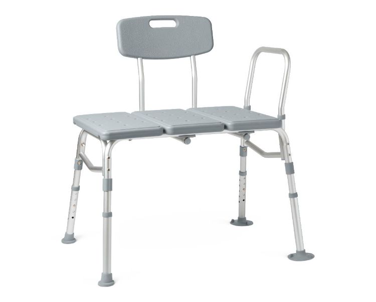 Medline Knockdown Transfer Bench With Back