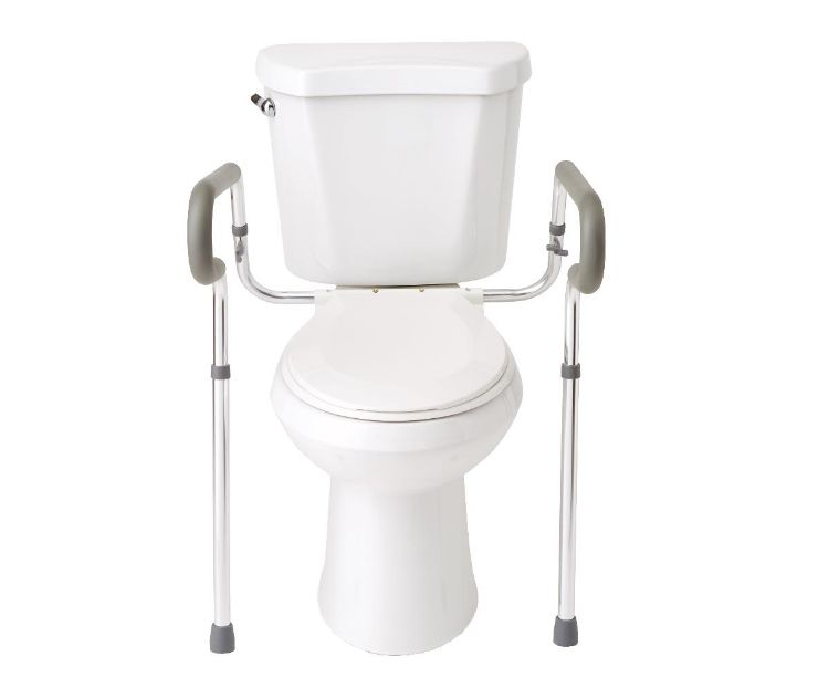 Medline Aluminum Knockdown Toilet Safety Rails