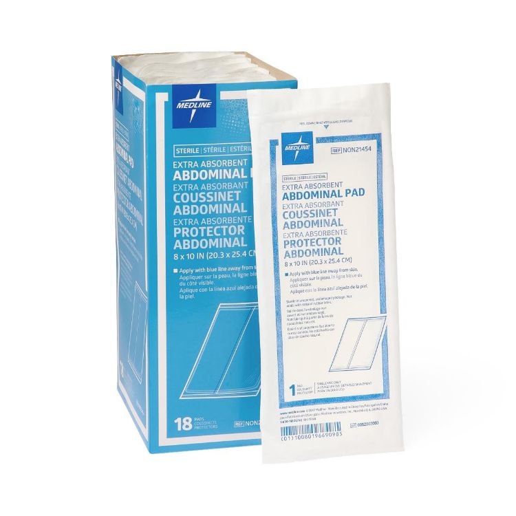 Medline Sterile Abdominal Pad 10"