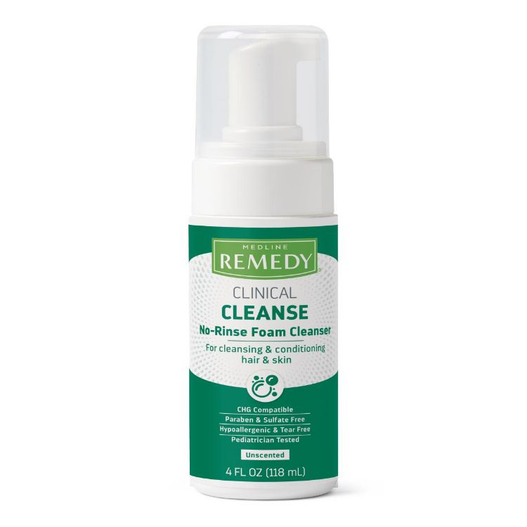 Medline Remedy Clinical No-Rinse Foam Skin Cleanser
