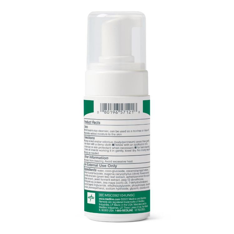 Medline Remedy Clinical No-Rinse Foam Skin Cleanser