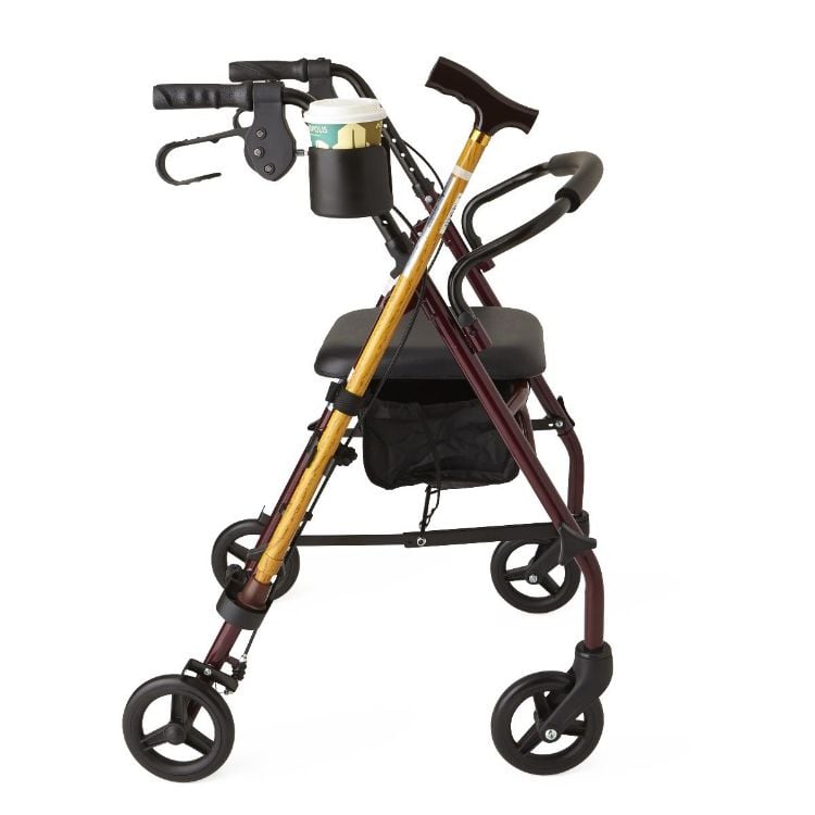 Medline Cup and Cane Holder Combo Pack for Walker