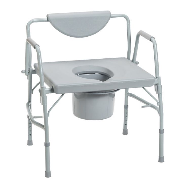 Deluxe Bariatric Drop-Arm Commode Drive Medical