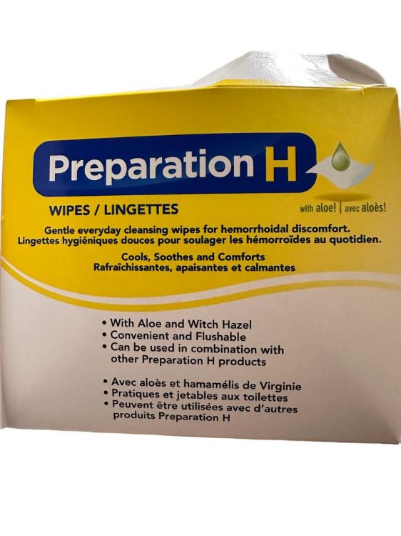 Preparation H Soothing Wipes with Aloe & Witch Hazel  flushable