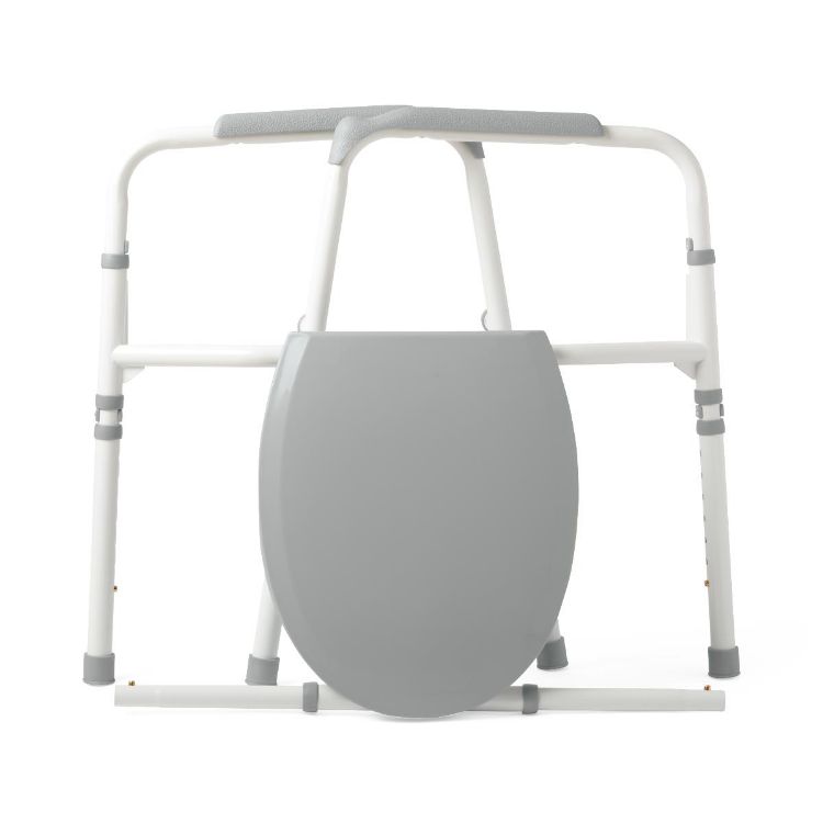 Medline Extra Wide 24" Steel Bariatric Commode