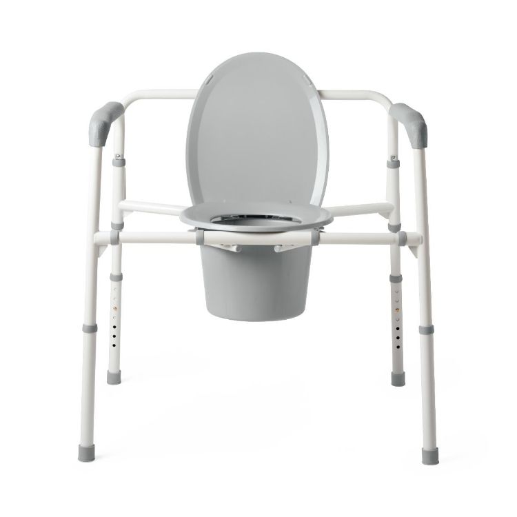 Medline Extra Wide 24" Steel Bariatric Commode