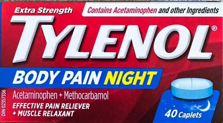 Tylenol Back Pain Extra Strength body Pain Caplets 40