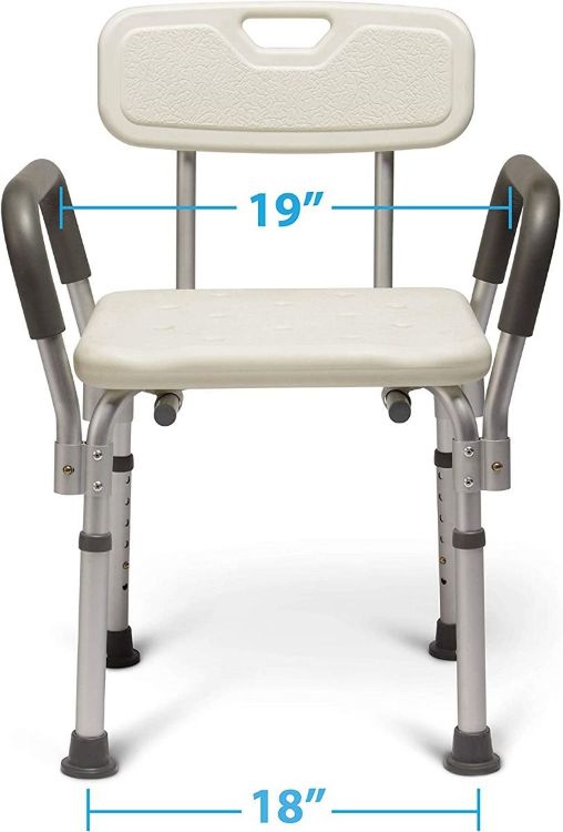 Medline Shower Chair Bath Bench With Arms and Back
