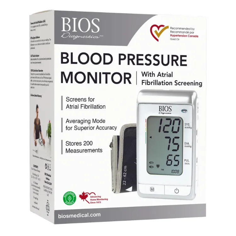 Blood Pressure Monitor – with Atrial Fibrillation Screening