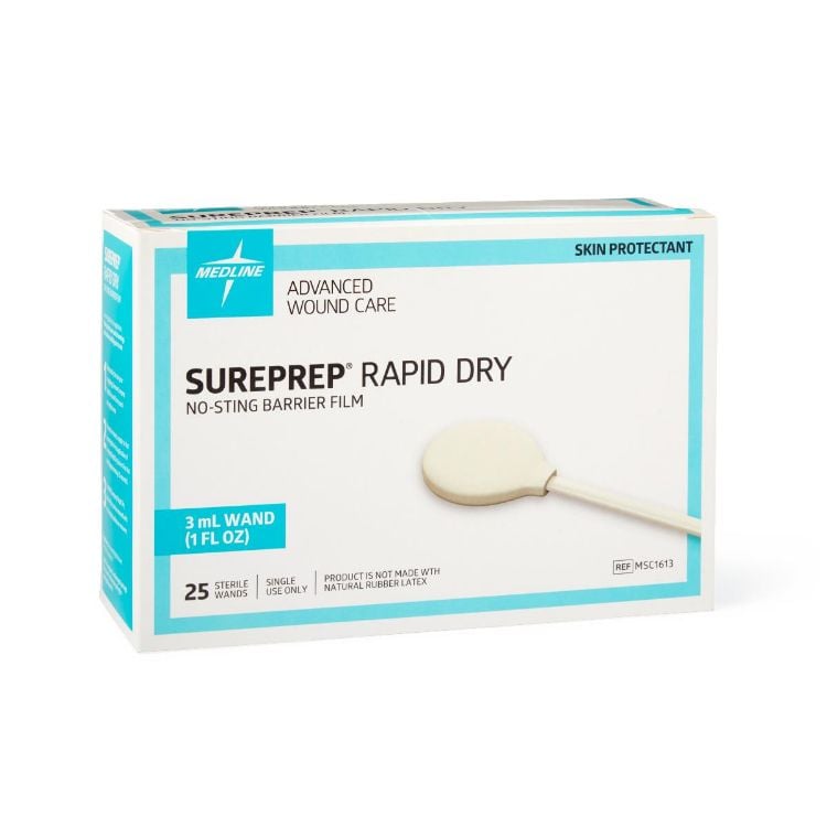 Medline SurePrep Rapid Dry No Sting Barrier Film
