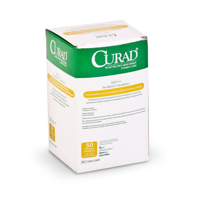 Medline CURAD Non Adherent Xeroform Petrolatum Gauze Dressing