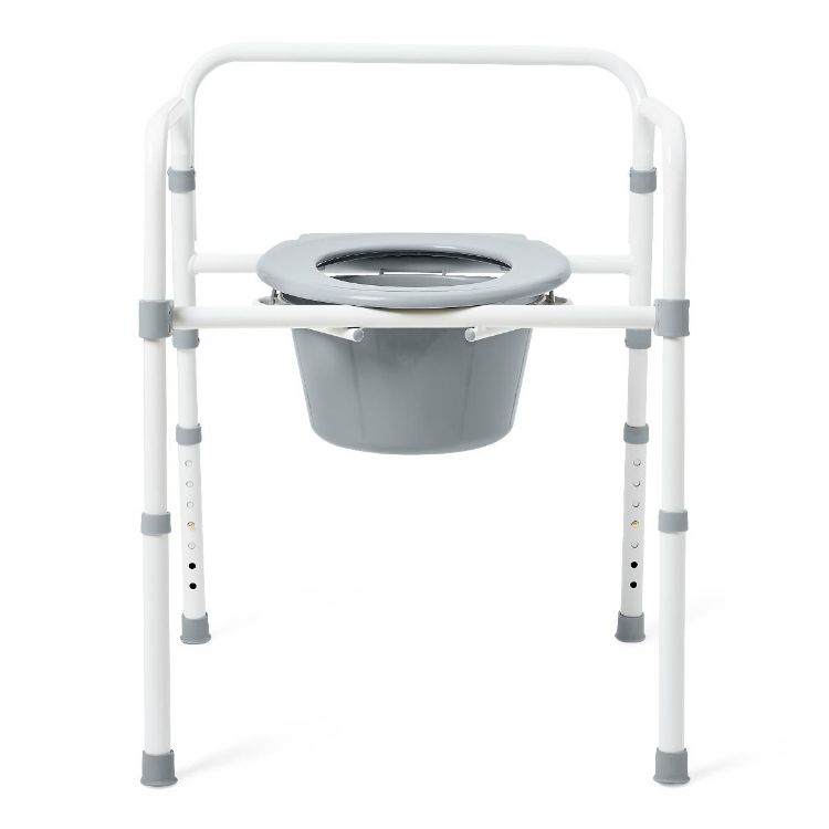 Medline Economy 3 in 1 Folding Steel Commode