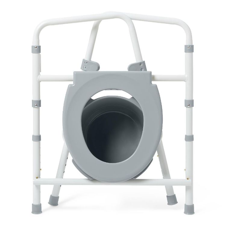Medline Economy 3 in 1 Folding Steel Commode
