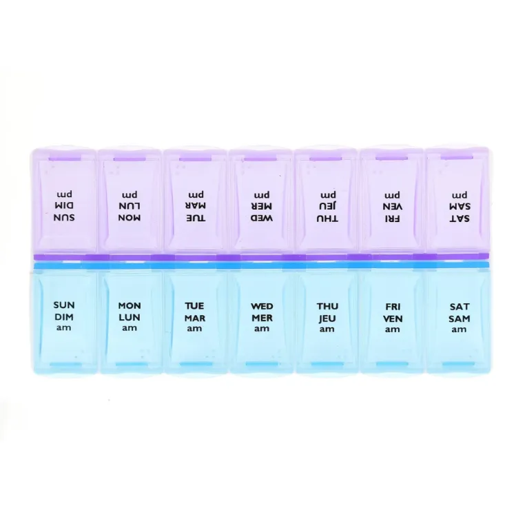 Small, Twice Daily, 7 Day ,Pillbox