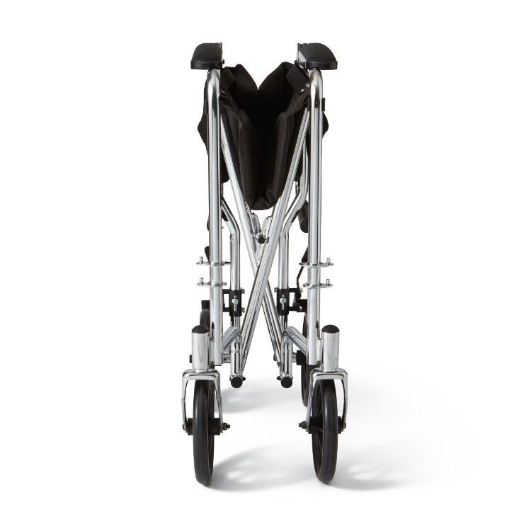 Medline Aluminum Transport Chair with Armrests