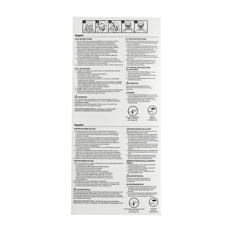 Honeywell N95 Particulate Respirator (Box of 50)