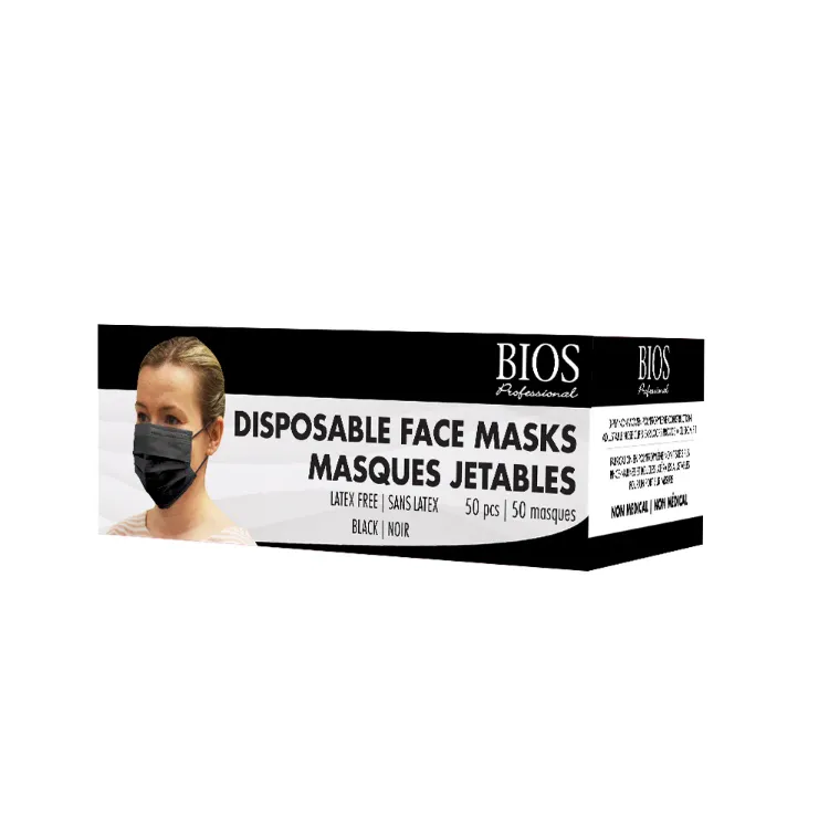Disposable Face Mask - Black (Box of 50)