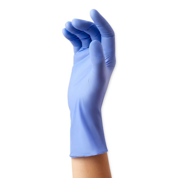 Medline SensiCare Ice Powder Free Nitrile Exam Gloves with SmartGuard Film