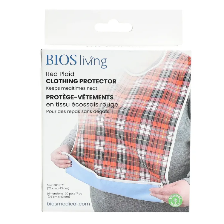 Red Plaid Clothing Protector