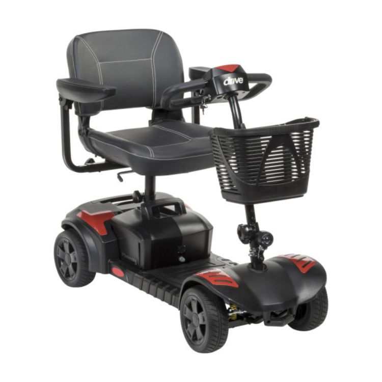 Phoenix LT 4-Wheel Scooter red panels