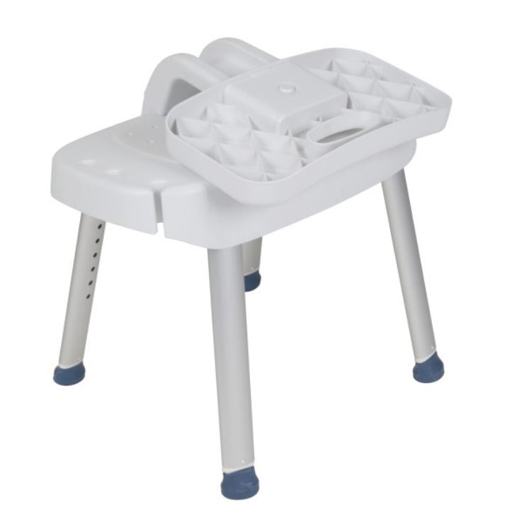 drive shower chair with folding back and removable arm rests