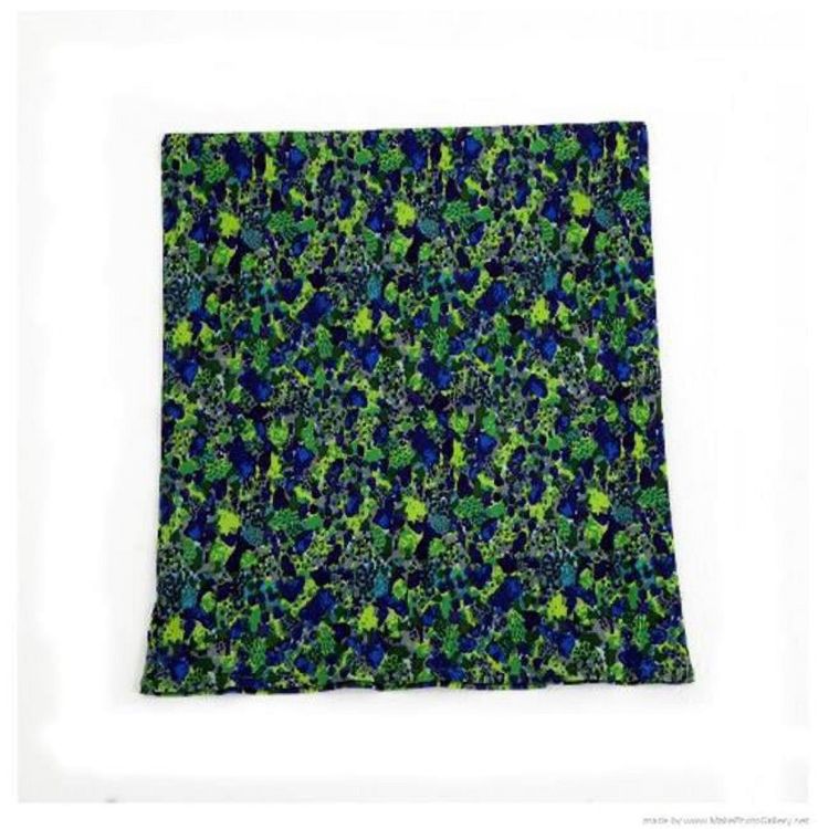 Wheelie Backs: Green / Blue Floral - 16" / 41 cm