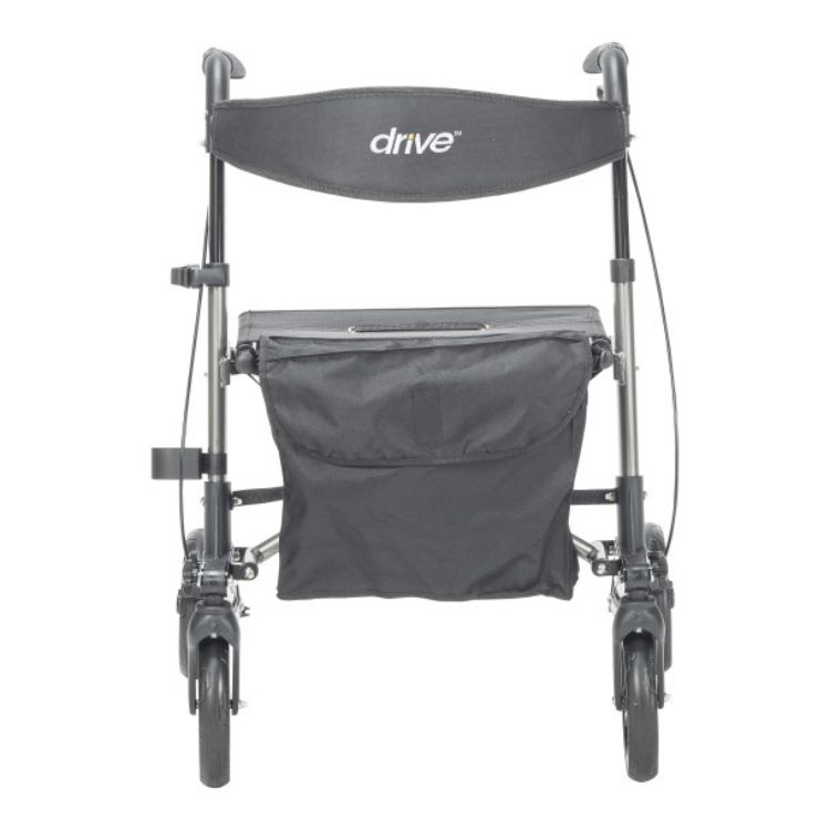 Drive Compact Folding Rollator Metallic Gray/Black
