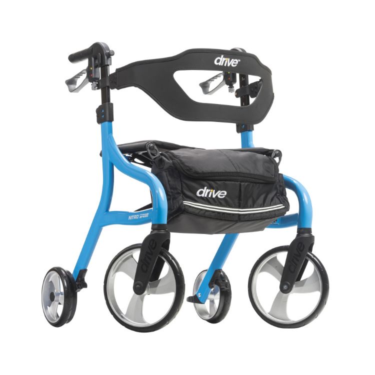 Blue Drive Nitro Sprint Rollator With with Accessories (Weight Capacity 350LBS)