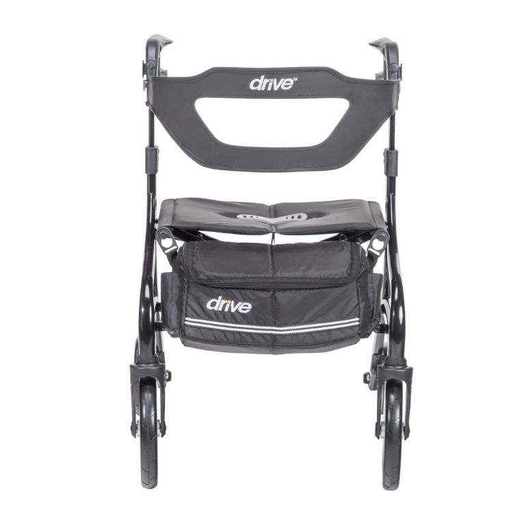 Black Drive Nitro Sprint Rollator With with Accessories (Weight Capacity 350LBS) Back Rest