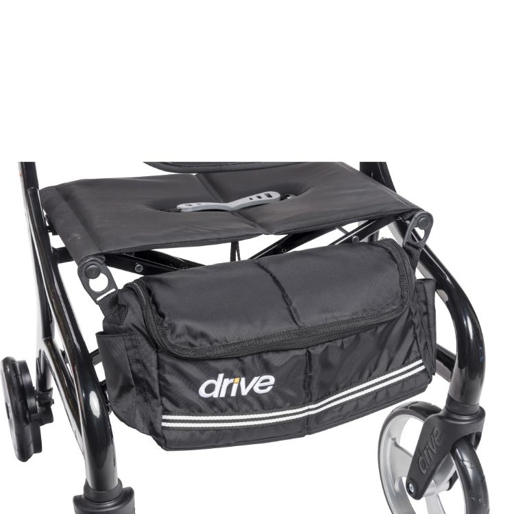 Black Drive Nitro Sprint Rollator With with Accessories (Weight Capacity 350LBS) front basket
