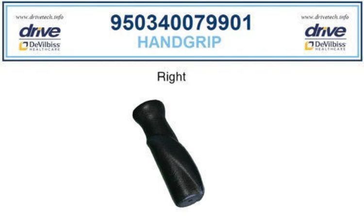 Handgrip for Adjustable Height Rollator, 6" Casters I Right