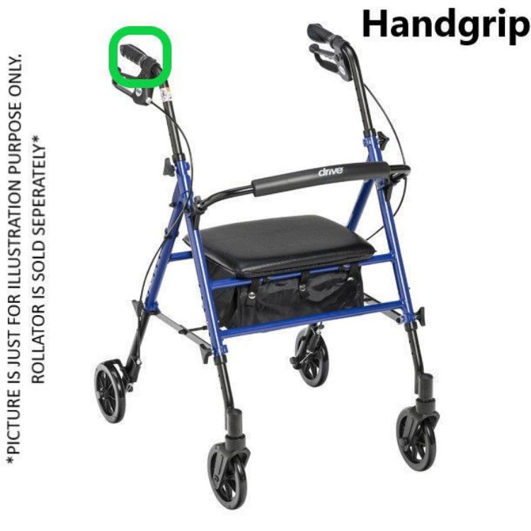 Handgrip for Adjustable Height Rollator, 6" Casters I Right