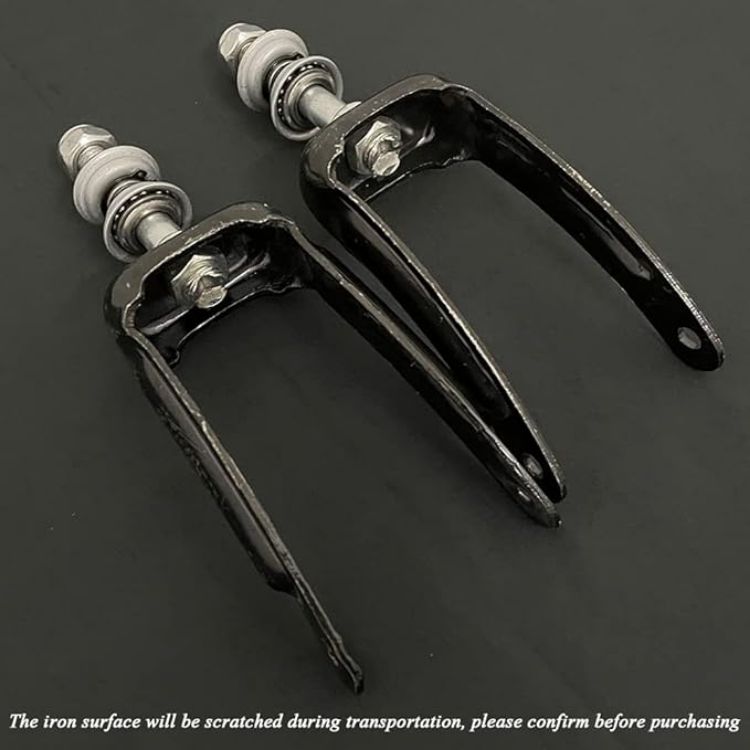 Front Fork Assembly for Steel Rollator with 6” Wheels, Knockdown (Heavy Duty 350LBS)