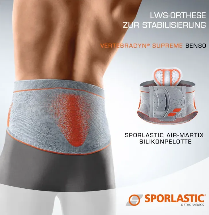 Vertebradyn Supreme Senso Back Brace I Orange/Platinum