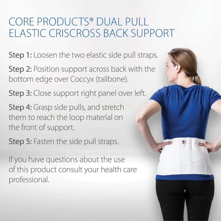 Dual Pull Elastic Crisscross Back Support