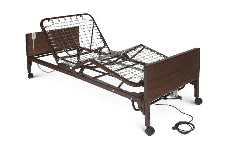 MedLite Homecare Semi-Electric Bed with Adjustable Height