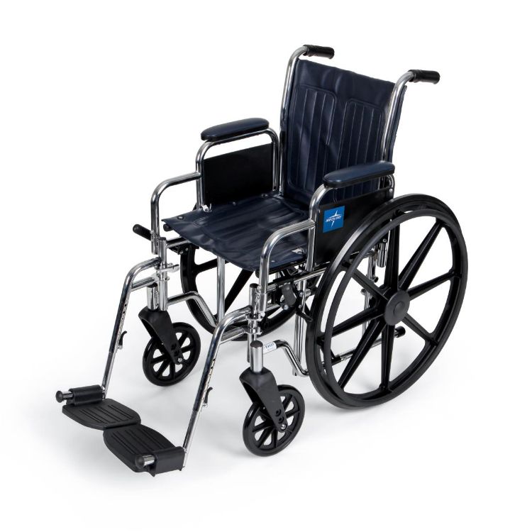Excel Wheelchair With Removable Desk-Length Arms and Swing-Away Footrests