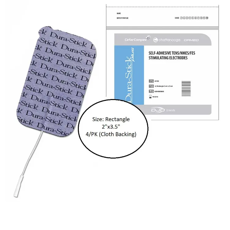 Chattanooga Dura-Stick Plus Self Adhesive Electrodes I 2" x 3.5" Rectangle